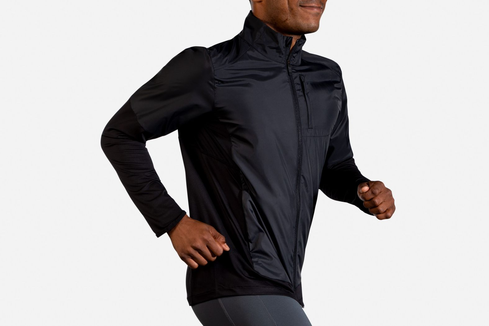 BRUNT Jusco fit ブラック black-open-long-jacket-set-